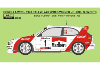 Decal 1/43 Reji Model - Toyota Corolla WRC - Ypres 1998 - F.Loix