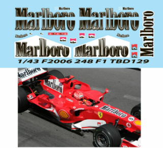 Decals "MARLBORO" - FERRARI F 248 F1 F2006 2006 MICHAEL SCHUMACHER