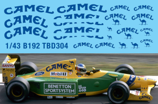 Decals "CAMEL" - B192 Benetton Ford F1 1992
