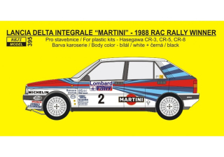 Transkit 1/24 - Lancia Delta HF Integrale „Martini“ - 1988 RAC winner - Alen / Kivimäki