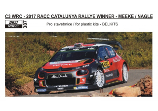 Decal 1/24 - Citroën C3 WRC - 2017 RACC Catalunya winner - Meeke / Nagle