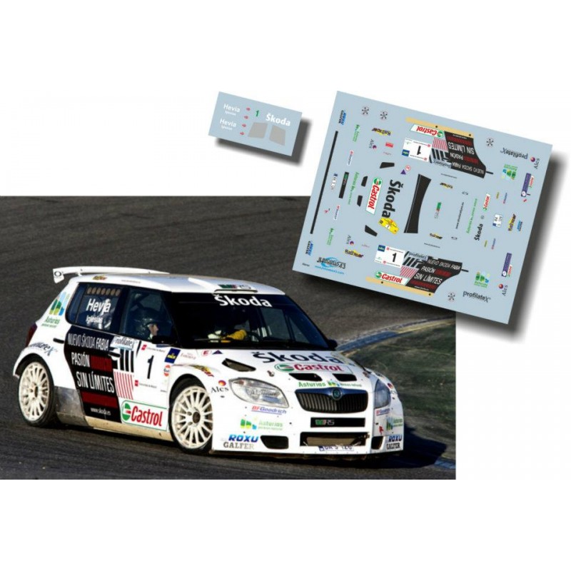 Decal 1/43 JHmodels43 - Fabia S2000, Rallye de Madrit 2010/ A. Hevia