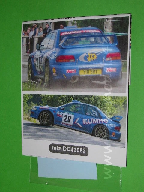 Decal 1/43 MF Zone - Subaru Impreza WRC Jones / Merry - Rally Bohemia 2003