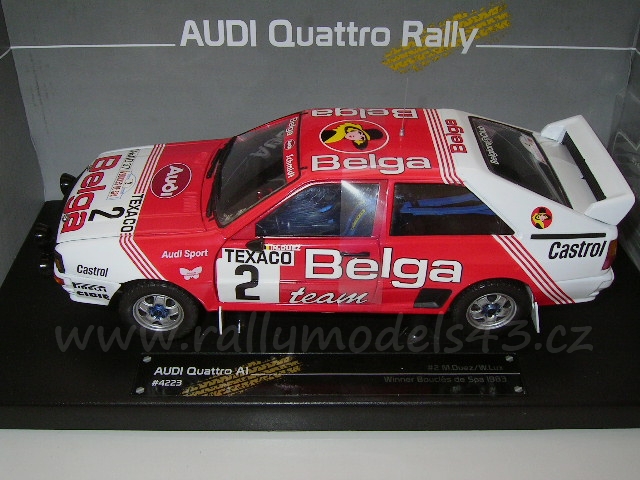 1/18 Audi Quattro A1 "Belga" - Winner Boucles de Spa 1983/ M. Duez