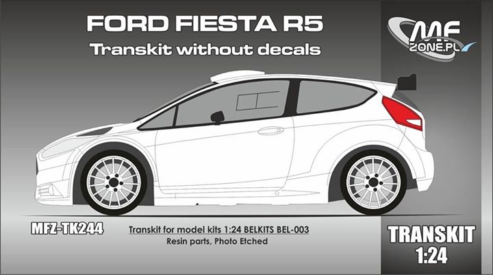 Transkit 1/24 MF Zone - Ford Fiesta R5 - resin parts + P/E