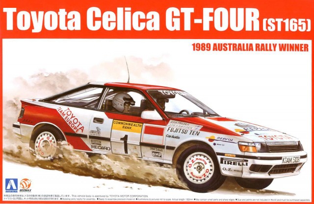Plastic kit 1/24 - Toyota Celica GT-Four ST165 - winner Rally Australia 1989