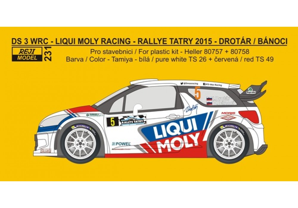 Transkit 1/24 - Citroen DS3 WRC - Rallye Tatry 2015