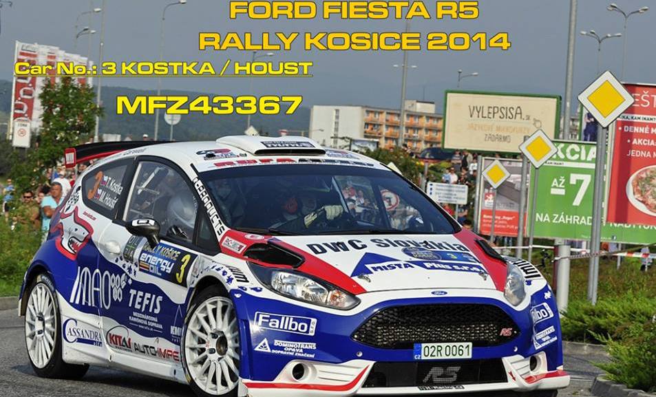Decal 1/43 MF Zone - Ford Fiesta R5 - Rally Košice 2014/ T. Kostka