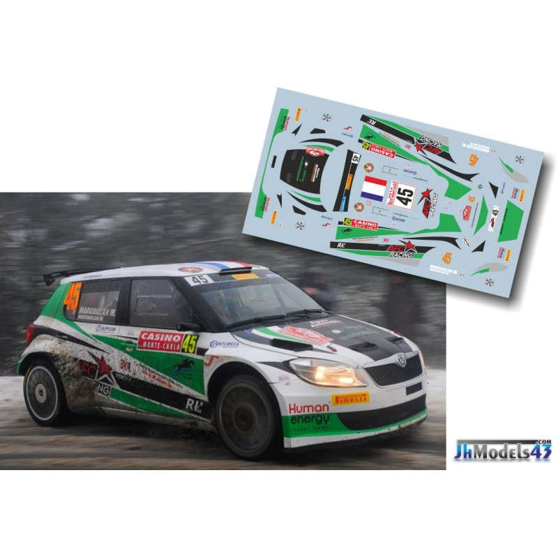 Decal 1/43 JHmodels43 - Fabia S2000, Rally Monte Carlo 2014/ M. Margaillan