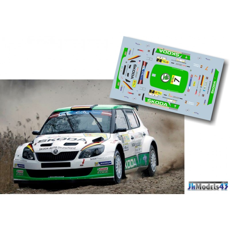 Decal 1/43 JHmodels43 - Fabia S2000, Rally Liepaja 2014/ S. Wiegand