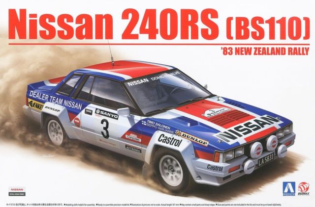Plastic kit 1/24 - Nissan 240RS - 1993 New Zealand Rally