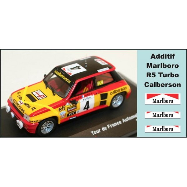 Decals 1/43 MARLBORO - R5 Turbo Calberson Tour de France Auto 1980