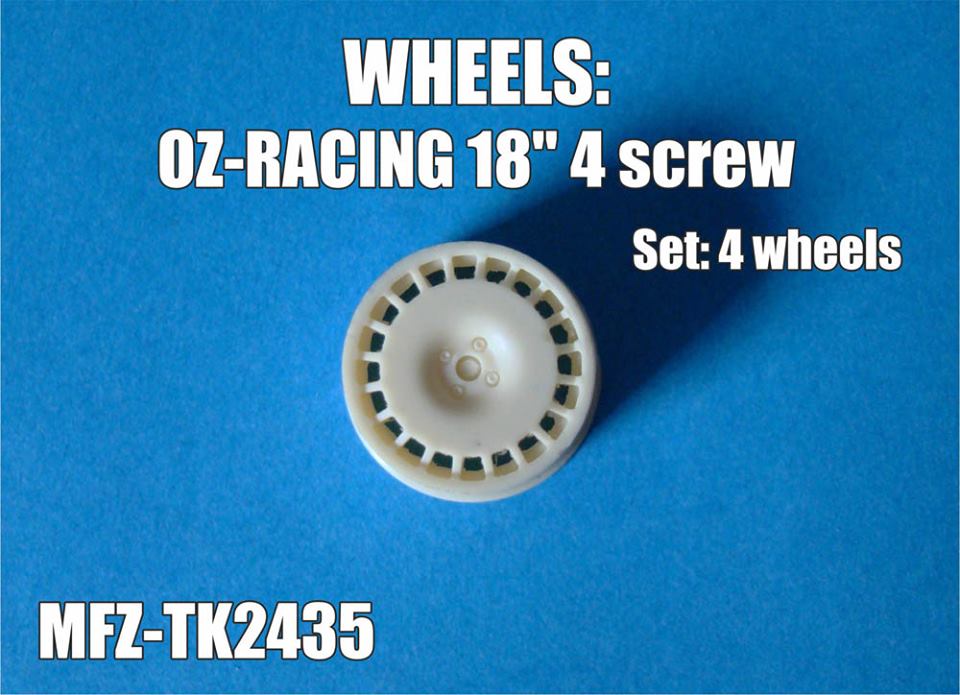 Transkit 1/24 MF Zone - OZ-Racing wheels 4 screw  (4 piece)