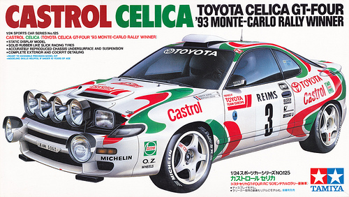 Plastic kit 1/24 - Toyota Celica GT-Four - winner Rally Monte Carlo 1993