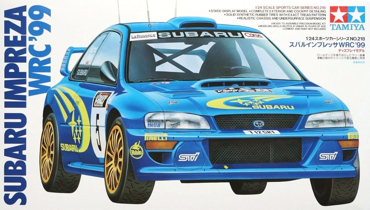 Plastic kit 1/24 - Subaru Impreza WRC - Tour de Corse 99/ R. Burns / C. McRae