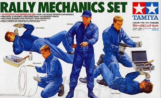 Plastic kit 1/24 - rally mechanics set