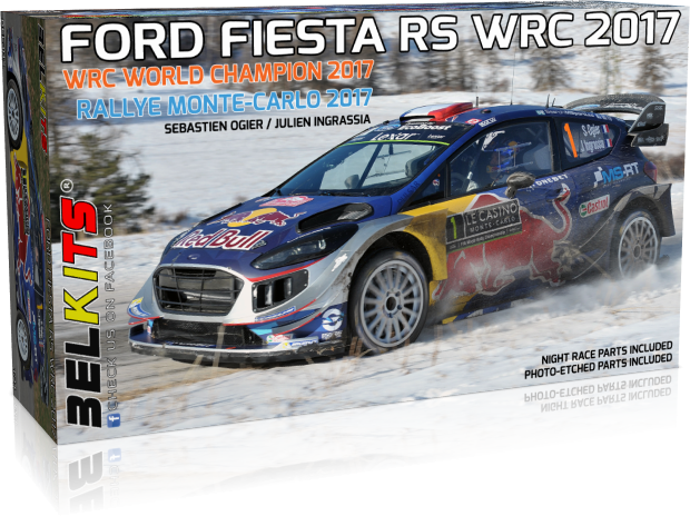 Plastic kit 1/24 - Ford Fiesta RS WRC 2017, Monte Carlo 2017/ S. Ogier