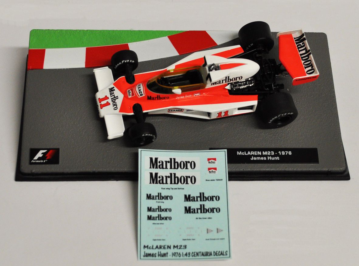 Decals "MARLBORO" - McLaren M23 1976/ James Hunt