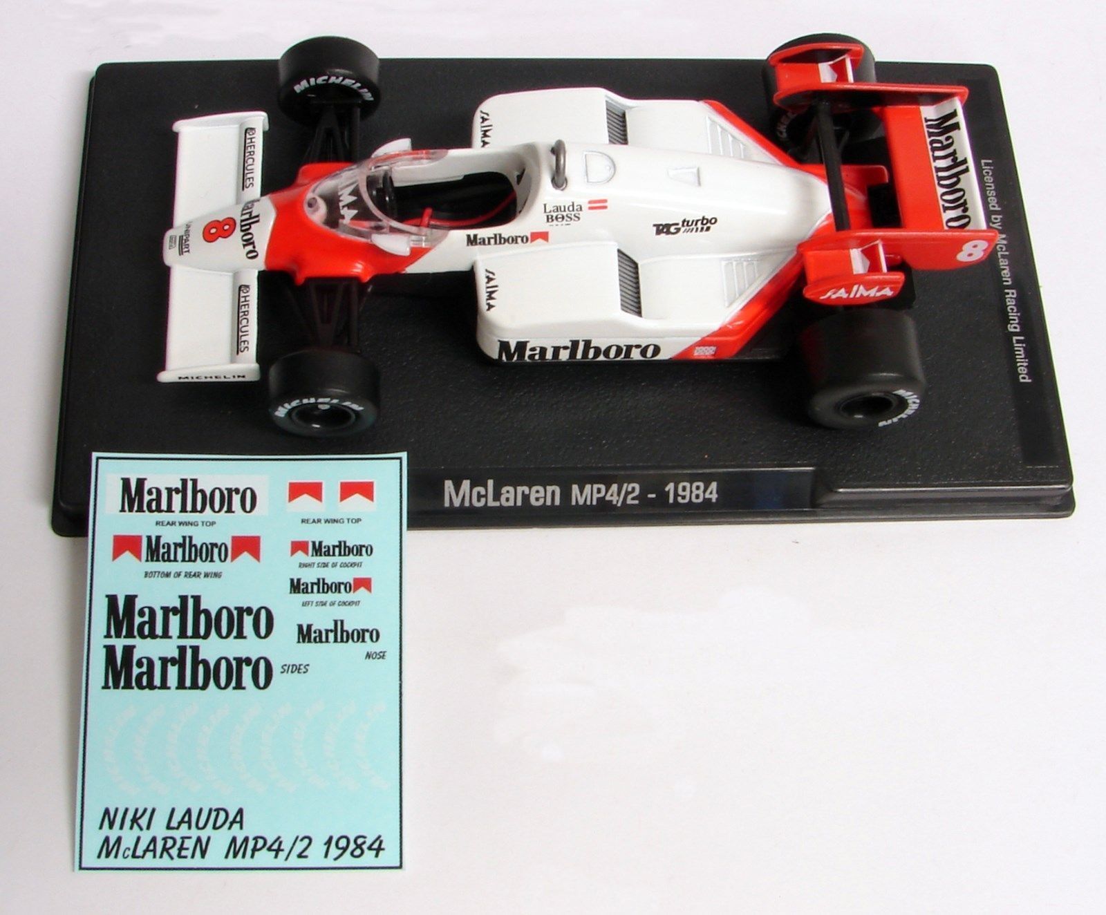 Decals "MARLBORO" - McLaren MP4/2 1984/ Niki Lauda (RBA)
