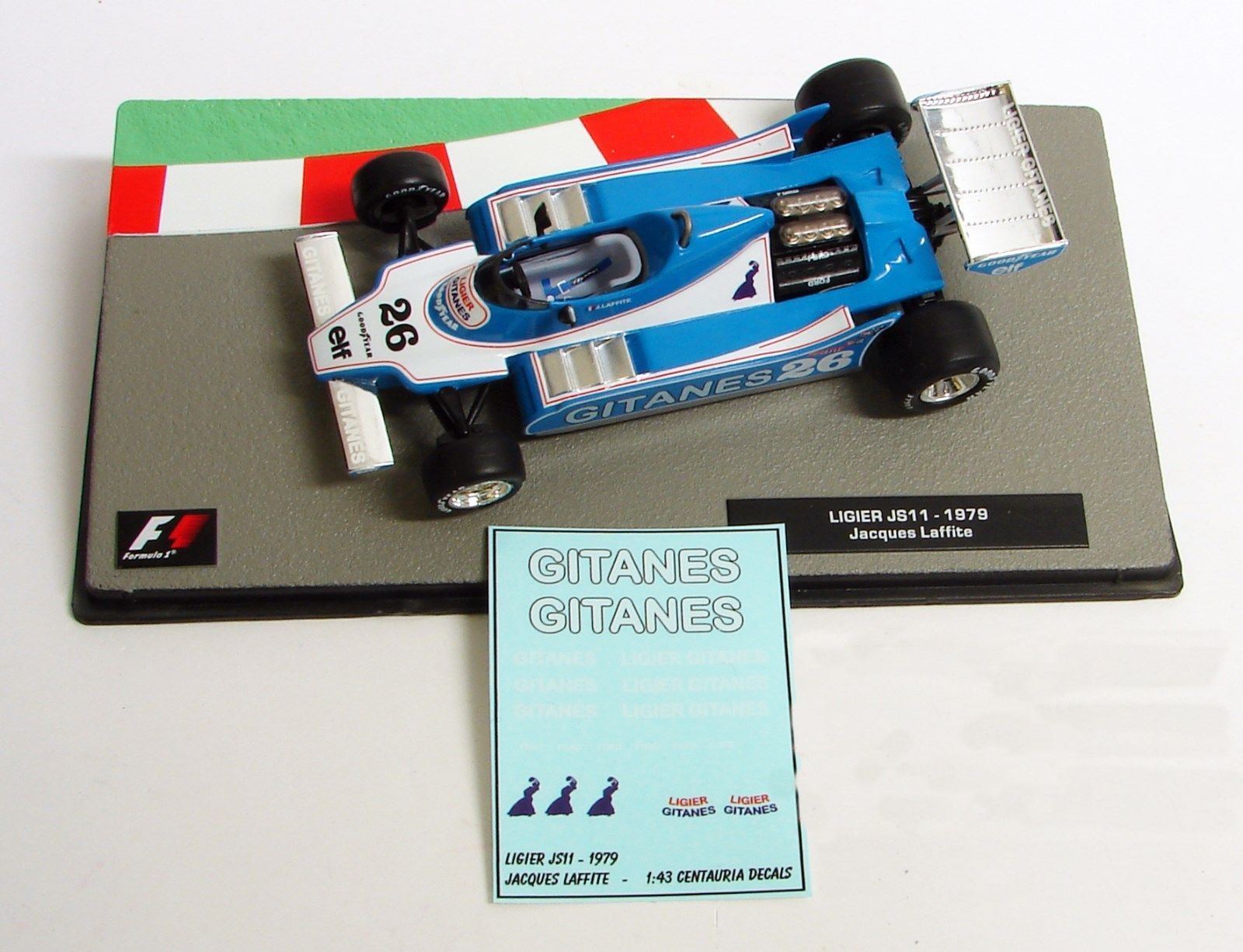 Decals "GITANES" - Ligier JS11 - 1979/ Jacques Laffite