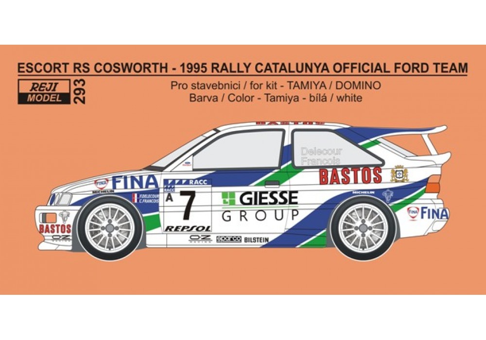 Transkit 1/24 - Escort RS Cosworth - Official Ford rally team - Catalunya 1995