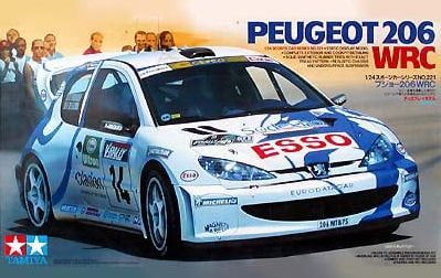 Plastic kit 1/24 - Peugeot 206 WRC - Tour de Corse 1999/ Delecour/ T. Makinen