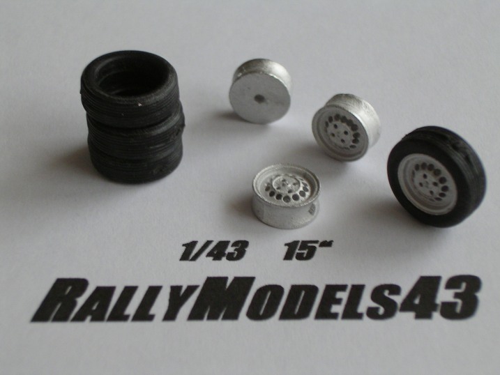 1/43 sada 4ks koleček 15"