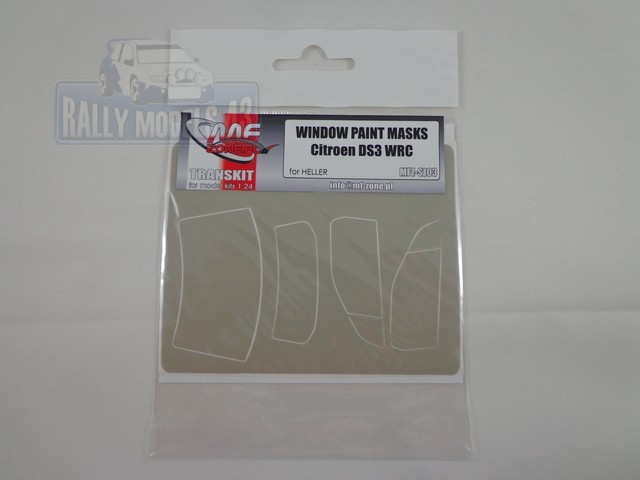 window paint masks 1/24 MF Zone - Citroen DS3 WRC for HELLER