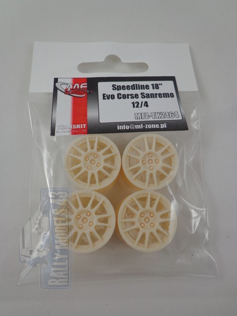 Transkit 1/24 MF Zone - Speedline 18" Evo Corse Sanremo 12/4 (set: 4 wheels)