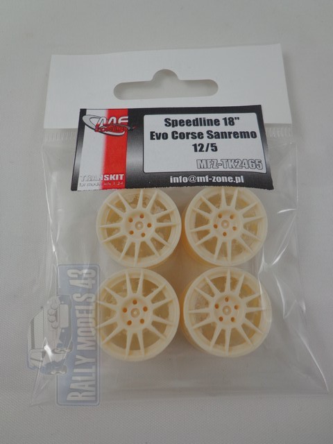 Transkit 1/24 MF Zone - Speedline 18" Evo Corse Sanremo 12/5 (set: 4 wheels)