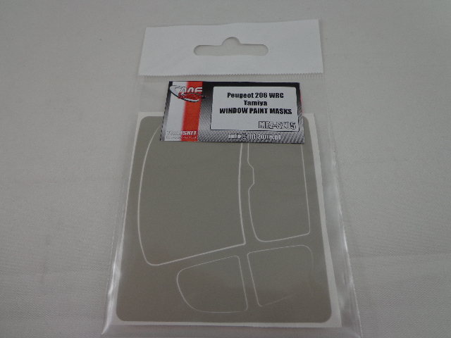 window paint masks 1/24 MF Zone - Peugeot 206 WRC for Tamiya