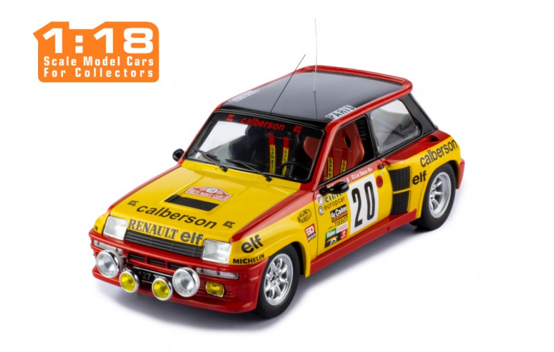 1/18  RENAULT 5 TURBO #20 B.SABY - D. LE SAUX RALLYE MONTE-CARLO 1981