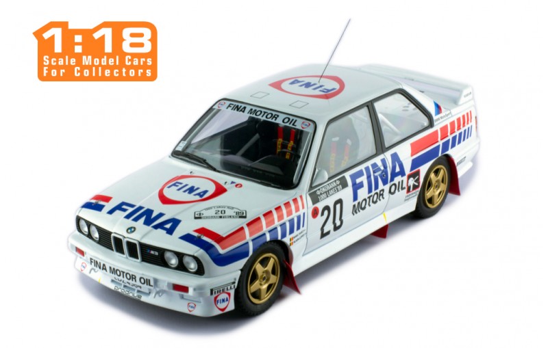 1/18 BMW M3 E30 "FINA" #20 M.DUEZ - A.LOPES RALLY 1000 LAKES 1989