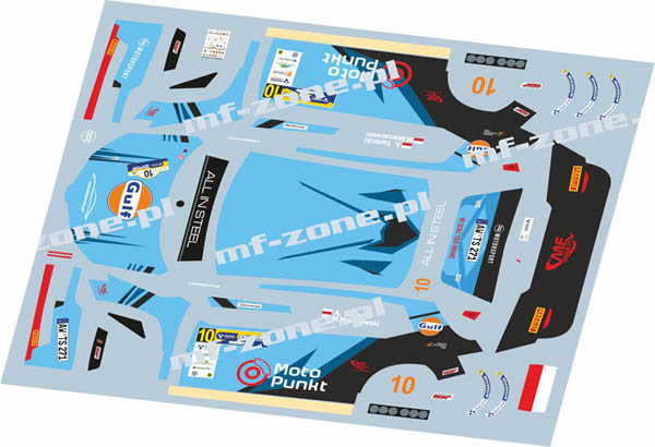 Decal 1/43 MF Zone - Skoda Fabia Rally2 evo A. Terlecki – Rajd Rzeszowski