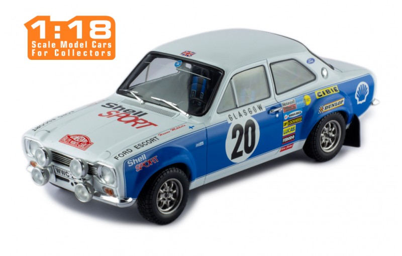 1/18 FORD ESCORT MK I RS 1600 #20 H.MIKKOLA - J.PORTER RALLYE MONTE-CARLO 1973