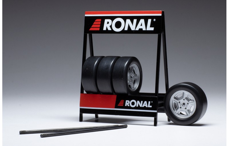 1/18 SET OF 4 WHEELS 1/18 - RONAL GM - SILVER