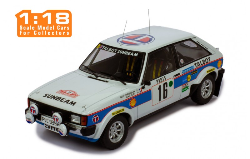 1/18  TALBOT SUNBEAM LOTUS #16 G.FREQUELIN - J.TODT RALLYE MONTE-CARLO 1981