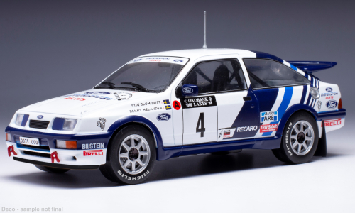 1/24 Ford Sierra RS Cosworth, No.4, 1000 Lakes Rallye 1988/ S.Blomqvist