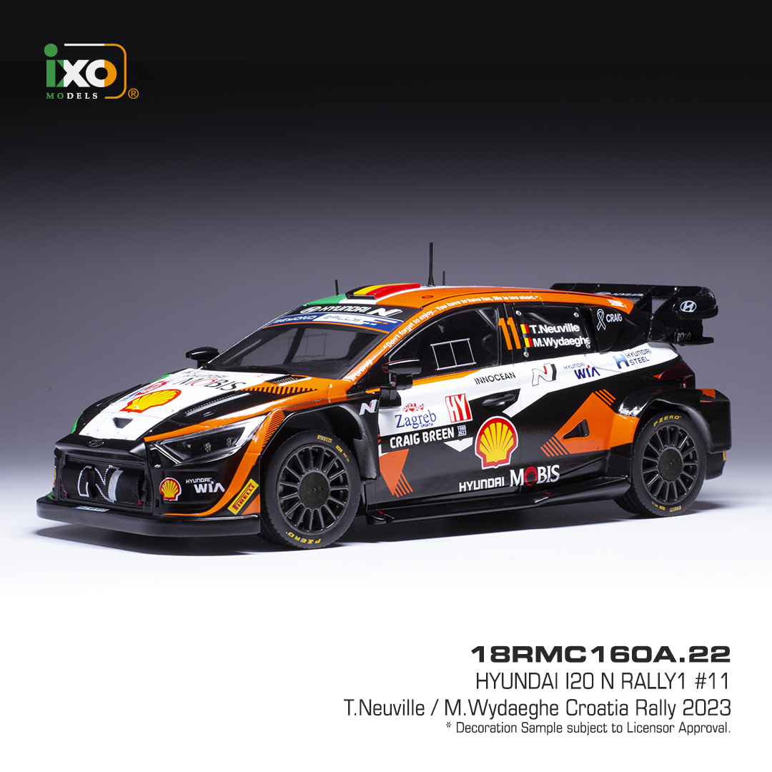 1/18 Hyundai i20 N Rally1, No.11, Rallye Croatia 2023/ T. Neuville