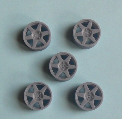 1/24 Reji Model - Wheels – Speedline ( 6 spoke tarmac ) 3D print / 5 pcs for Escort RS Cosworth