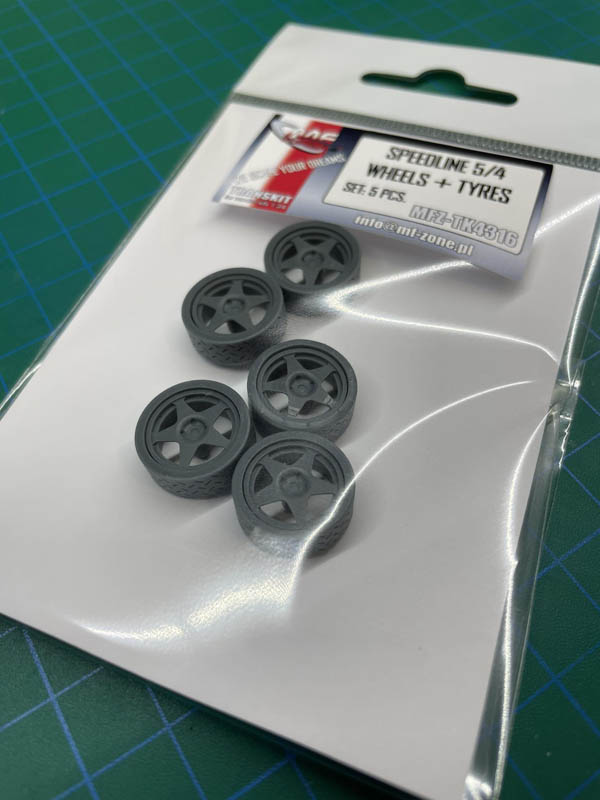 Transkit 1/43 Mf-zone (3D Print) - Speedline 5/4 Wheels + Tyres