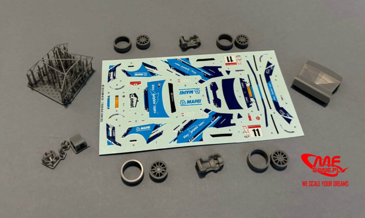 Decal 1/43 MF Zone - BMW M3 E36 A. Sękowski – 2. Polski Rajd Legend (decal + 3d printout)