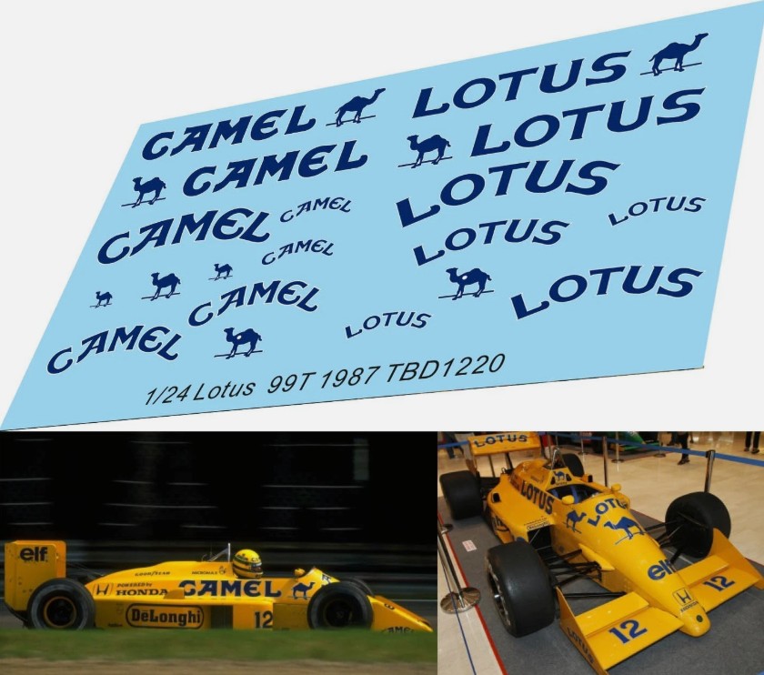 Decals "CAMEL" - Lotus 99T 1987 TB