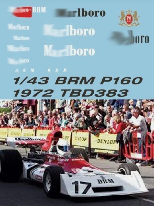 Decals "MARLBORO" - BRM P160B 1972