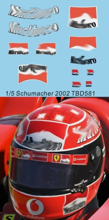 Decals 1/5 "MARLBORO" - Michael Schumacher 2002