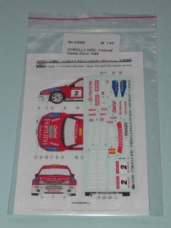 Decal 1/43 Reji Model - Toyota Corolla WRC - Formula Rally Oviedo 1999/ C.Sainz