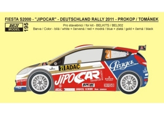 Decal 1/24 Reji model - Ford Fiesta S2000 - Rally Deutschland 2011/ Prokop