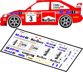 Decal 1/43 MF Zone - Ford Escort WRC Kulig / Baran - 47 Rajd Wisły 1999