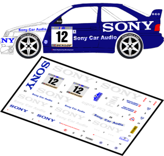 Decal 1/43 MF Zone - Ford Escort WRC P. Przybylski - 22 Rajd Krakowski 1997