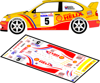 Decal 1/43 MF Zone - Seat Cordoba WRC Sztuka/Carlsson - Rally Poland 2001